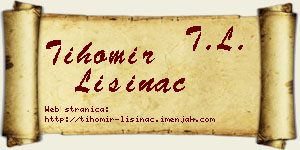 Tihomir Lisinac vizit kartica